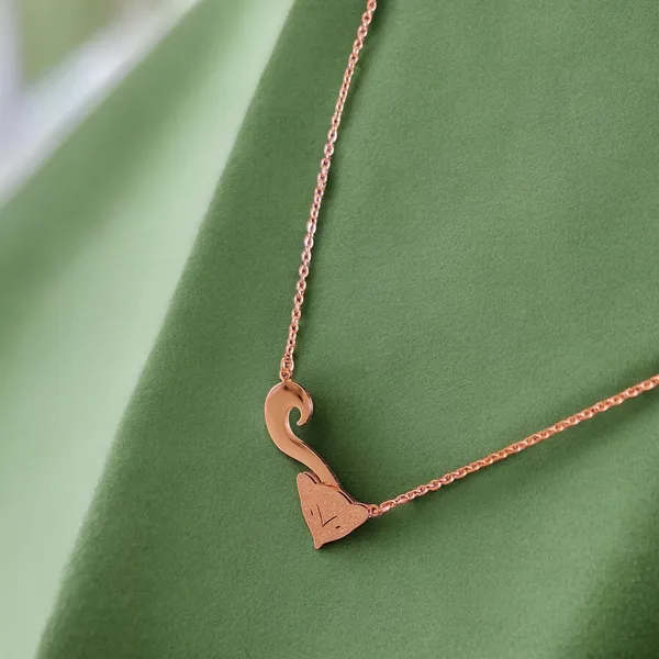 Rose_Gold_Plated_Cat_Pendant_Necklace_For_Women_And_Girls